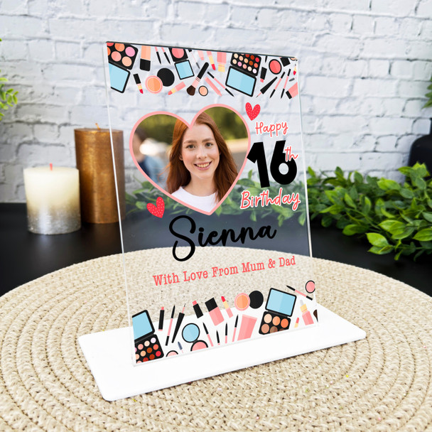 16th Birthday Gift Make Up Kit Photo Custom Personalised Gift Acrylic Plaque