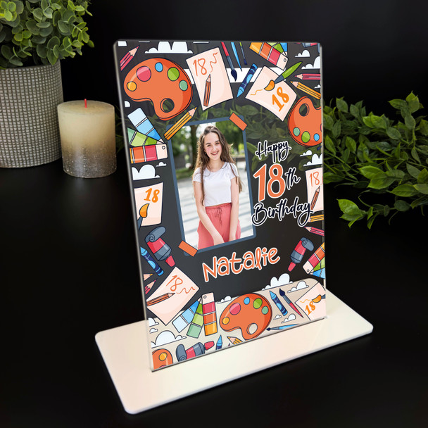 18th Birthday Gift Art Stuff Photo Custom Personalised Gift Acrylic Plaque