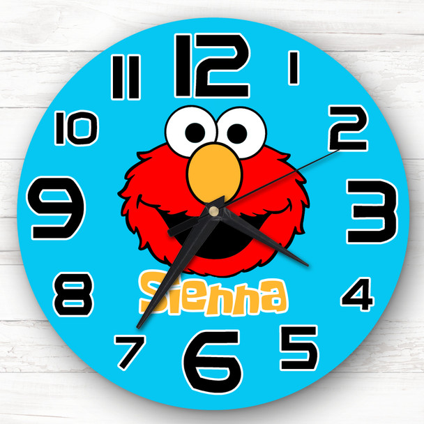 Elmo Personalised Gift For Kid's Bedroom Clock