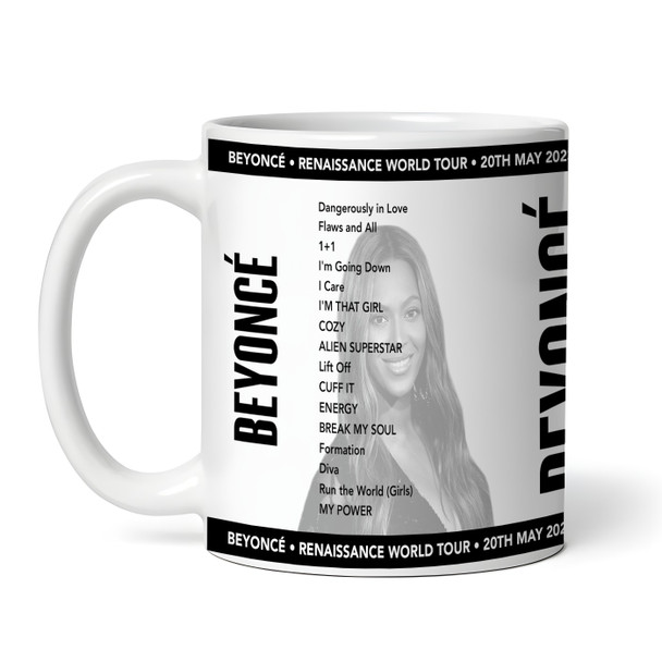 Beyonce Concert Setlist Mug - Any Gig Date Venue