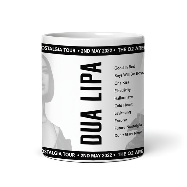 Dua Lipa Concert Setlist Mug - Any Gig Date Venue