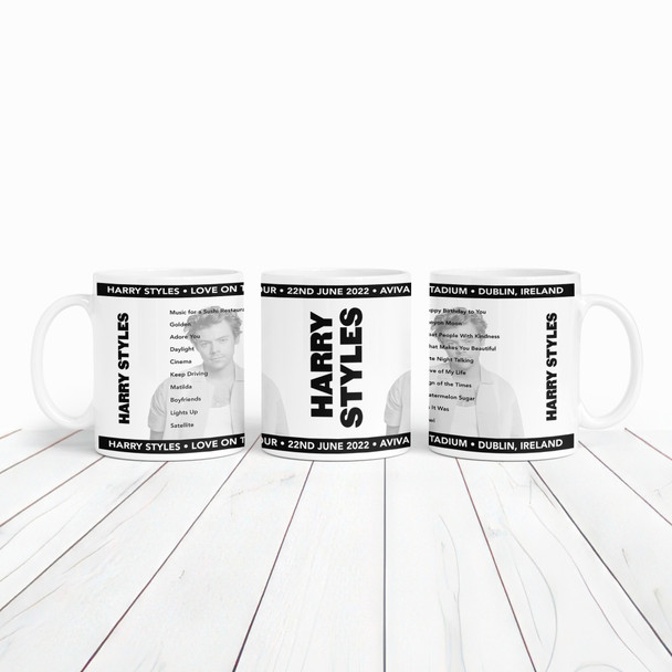 Harry Styles Concert Setlist Mug - Any Gig Date Venue