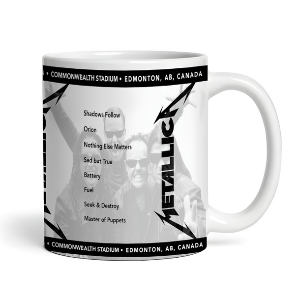 Metallica Concert Setlist Mug - Any Gig Date Venue