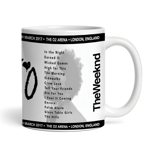 The Weeknd Concert Setlist Mug - Any Gig Date Venue The Weeknd Concert Setlist Mug - Any Gig Date Venue