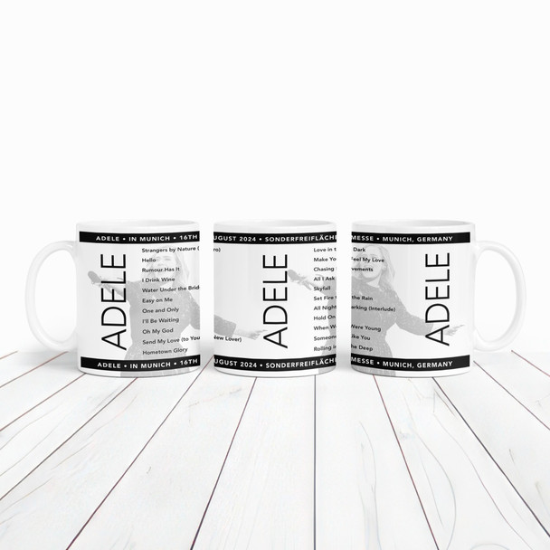 Adele Concert Setlist Gig Mug - Adele at Sonderfreifläche Messe - Munich, Germany - August 16th 2024