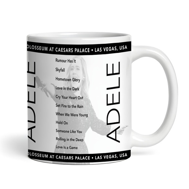 Adele Concert Setlist Gig Mug - Adele at The Colosseum - Caesars Palace, Las Vegas, NV, USA - November 2nd 2024