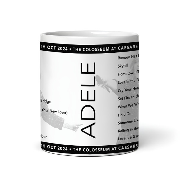 Adele Concert Setlist Gig Mug - Adele at The Colosseum - Caesars Palace, Las Vegas, NV, USA - October 26th 2024