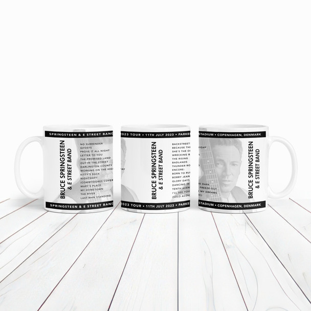 Bruce Springsteen Concert Setlist Gig Mug - Parken Stadium, Copenhagen, Denmark - July 11th 2023