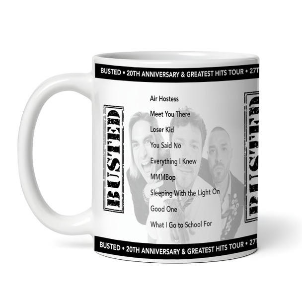 Busted Concert Setlist Gig Mug - The O2 Arena, London, England - September 27th 2023