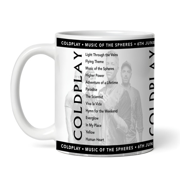 Coldplay Concert Setlist Gig Mug - Principality Stadium, Cardiff, Wales - June 6th 2023