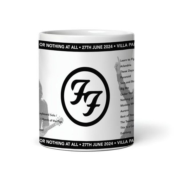 Foo Fighters Concert Setlist Gig Mug - Villa Park, Birmingham, England - June 27th 2024