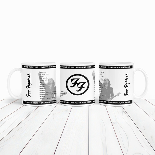 Foo Fighters Concert Setlist Gig Mug - Villa Park, Birmingham, England - June 27th 2024