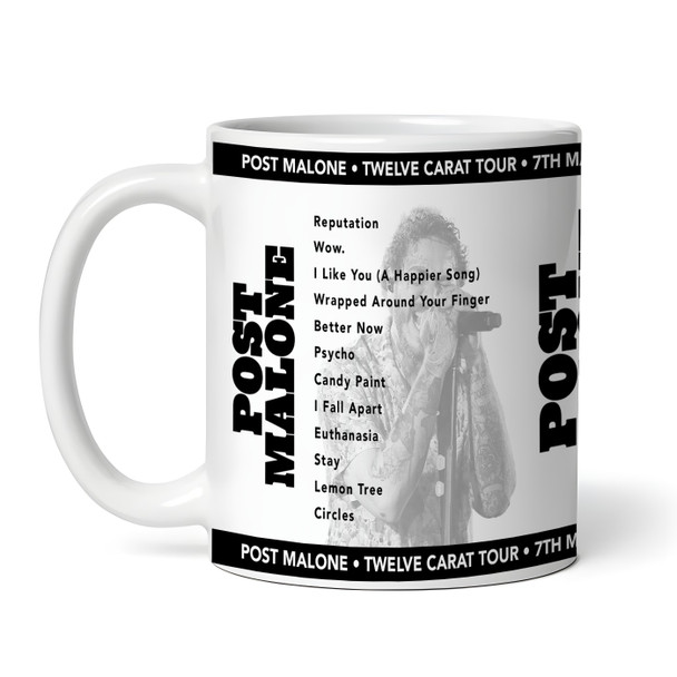 Post Malone Concert Setlist Gig Mug - The O2 Arena, London, England - May 7th 2023