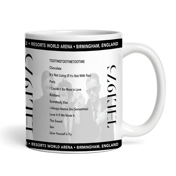 The 1975 Concert Setlist Gig Mug - Resorts World Arena, Birmingham, England - January 15th 2023