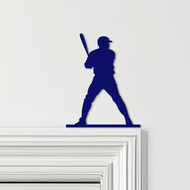 Door Topper Baseball Player Various Colours Top Of Door Frame Decorative Sign