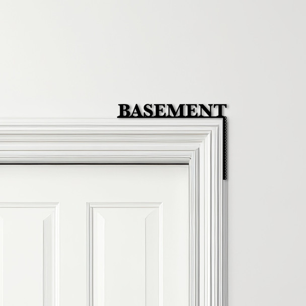 Door Topper Basement Decor Word Quote Various Colours Decorative Sign