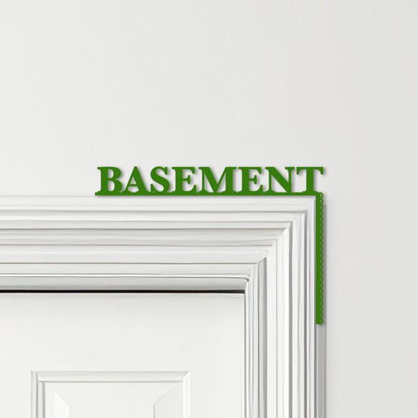 Door Topper Basement Decor Word Quote Various Colours Decorative Sign