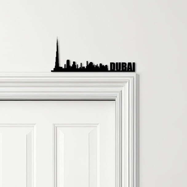 Door Topper Dubai Skyline Various Colours Top Of Door Frame Decorative Sign