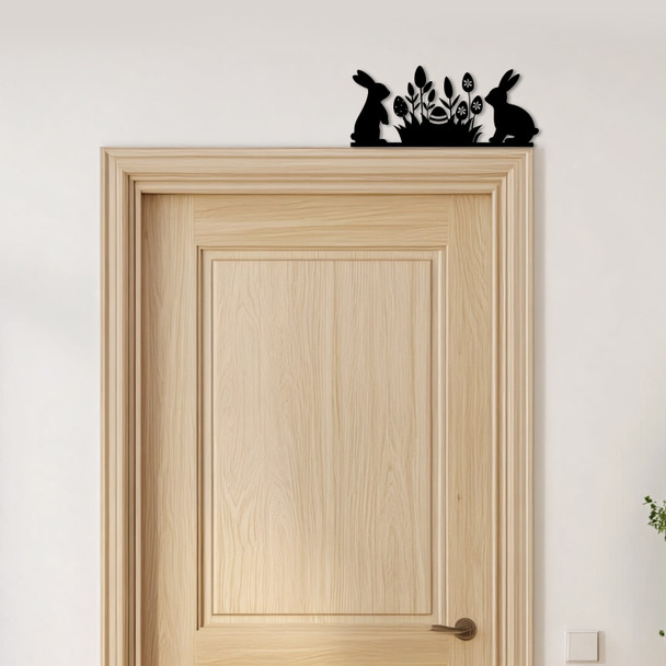 Door Topper Easter Decor Tulips Bunnies Various Colours Decorative Sign