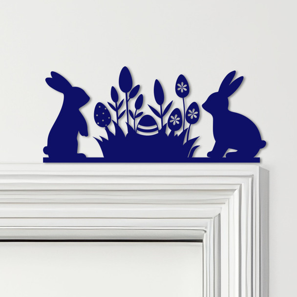 Door Topper Easter Decor Tulips Bunnies Various Colours Decorative Sign