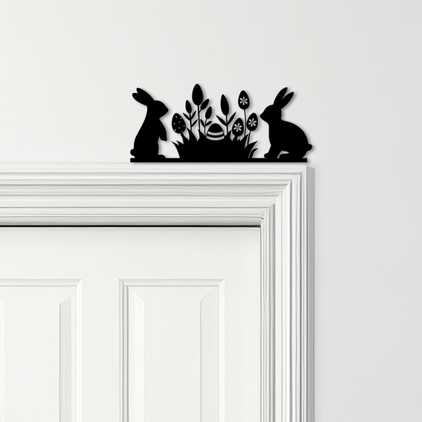 Door Topper Easter Decor Tulips Bunnies Various Colours Decorative Sign