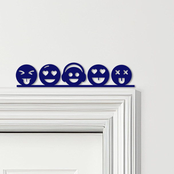 Door Topper Emojis Various Colours Top Of Door Frame Decorative Sign