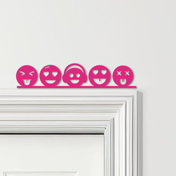 Door Topper Emojis Various Colours Top Of Door Frame Decorative Sign