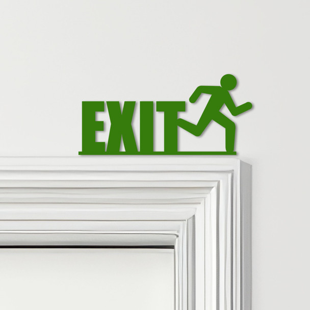 Door Topper Exit Sign Various Colours Top Of Door Frame Decorative Sign