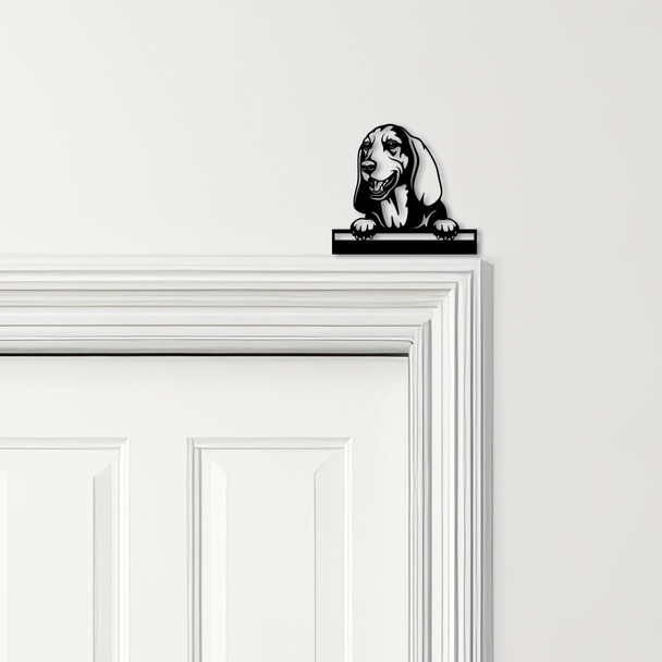 Door Topper Basset Hound Dog Various Colours Top Of Door Frame Decorative Sign