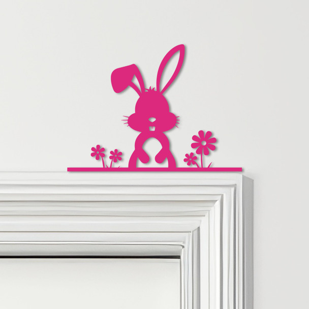 Door Topper Floral Easter Decor Bunnies Various Colours Decorative Sign
