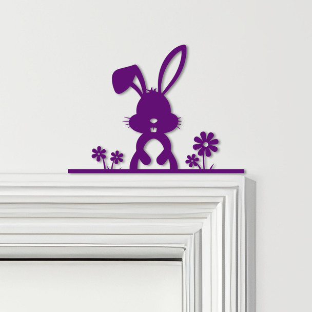Door Topper Floral Easter Decor Bunnies Various Colours Decorative Sign