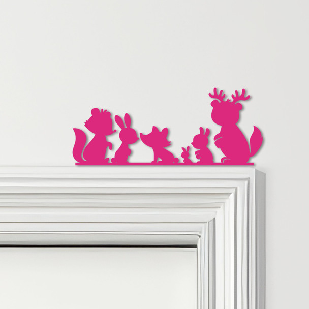 Door Topper Forest Woodland Animals Kids Room Decor Various Colours Decor Sign