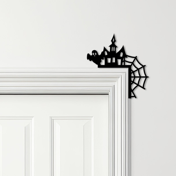 Door Topper Halloween Decor House Ghost Various Colours Decorative Sign