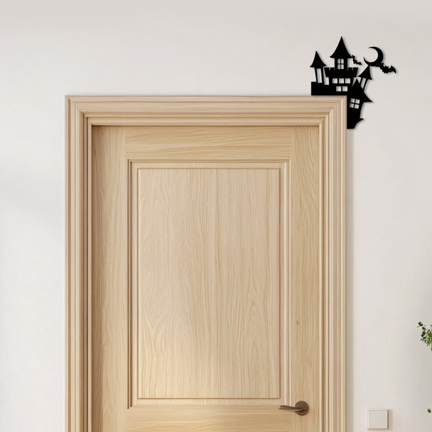 Door Topper Halloween Decor House With Bats Various Colours Frame Decor Sign