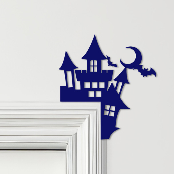 Door Topper Halloween Decor House With Bats Various Colours Frame Decor Sign