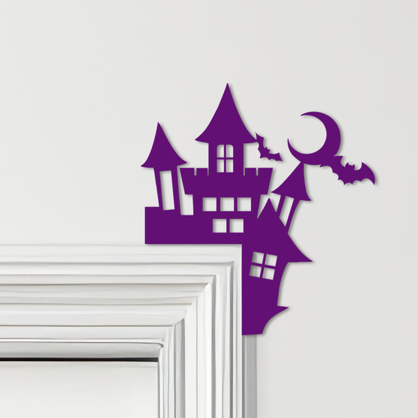 Door Topper Halloween Decor House With Bats Various Colours Frame Decor Sign