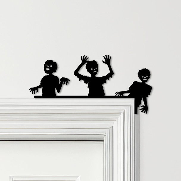 Door Topper Halloween Decor Scary Zombies Various Colours Decorative Sign