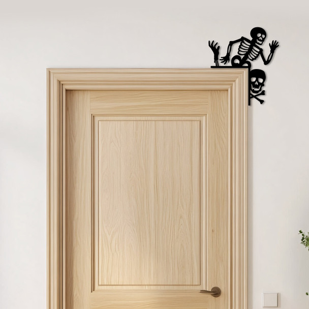 Door Topper Halloween Decor Skeletons Various Colours Decorative Sign