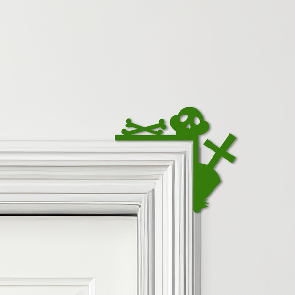 Door Topper Halloween Decor Skull Bones Various Colours Decorative Sign