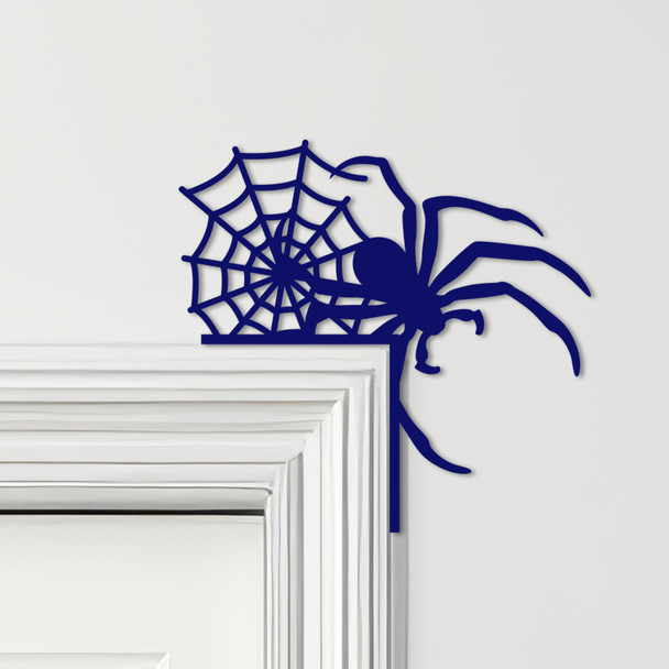 Door Topper Halloween Decor Spider Web Various Colours Decorative Sign