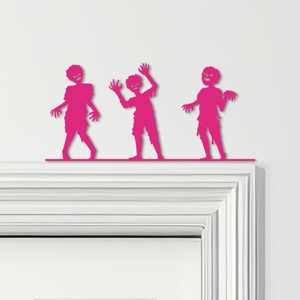 Door Topper Halloween Decor Zombies Various Colours Top Of Door Decorative Sign