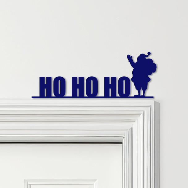 Door Topper Ho Ho Ho Santa Claus Christmas Decor Various Colours Decorative Sign