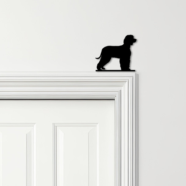 Door Topper Irish Water Spaniel Dog Various Colours Top Of Door Decorative Sign