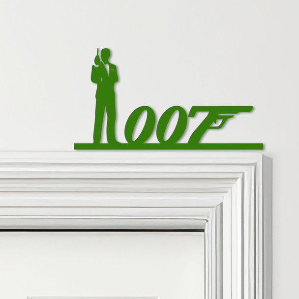 Door Topper James Bond 007 Various Colours Top Of Door Frame Decorative Sign