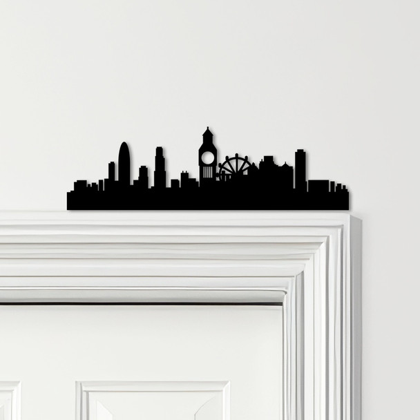 Door Topper London Skyline City Various Colours Top Of Door Frame Decor Sign
