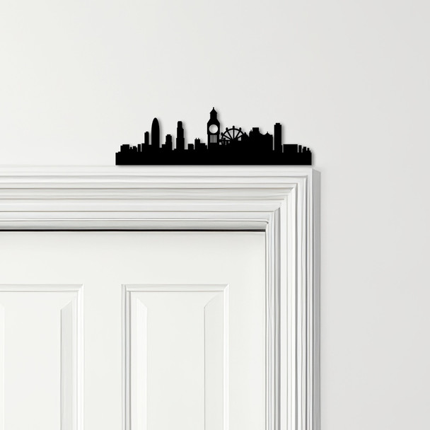 Door Topper London Skyline City Various Colours Top Of Door Frame Decor Sign