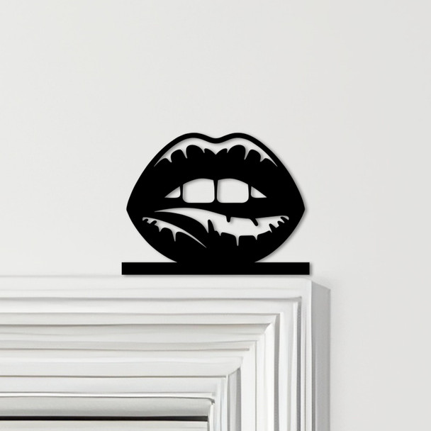 Door Topper Biting Lips Various Colours Top Of Door Frame Decorative Sign