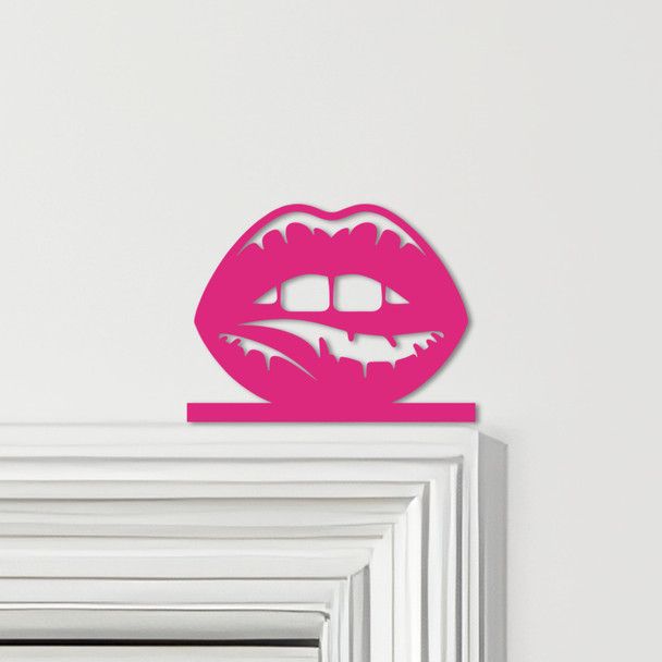 Door Topper Biting Lips Various Colours Top Of Door Frame Decorative Sign