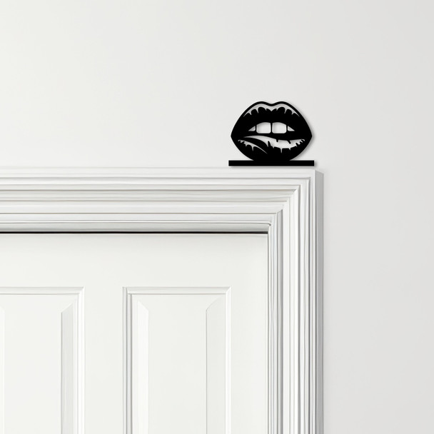 Door Topper Biting Lips Various Colours Top Of Door Frame Decorative Sign