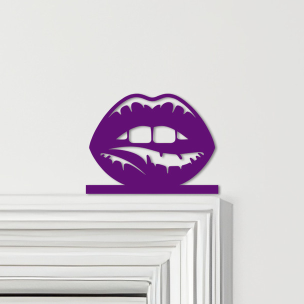 Door Topper Biting Lips Various Colours Top Of Door Frame Decorative Sign